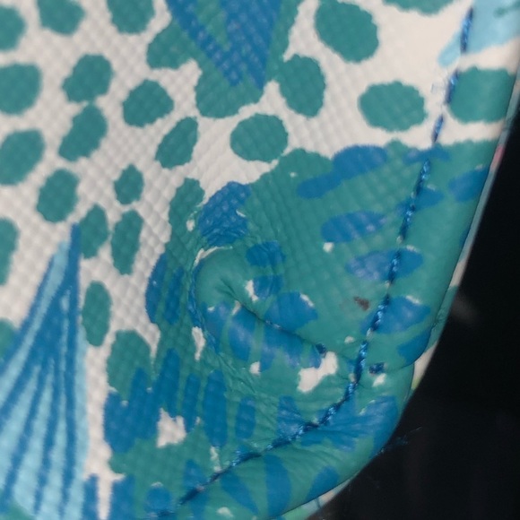 Lilly Pulitzer Botanical Green Holiday In The Sun GWP Top Handle Bag - Picture 16 of 16